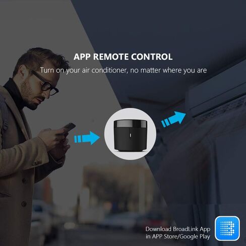 BroadLink RM4 Mini IR Universal Remote Control (2.4 GHz Wi-Fi Only), Smart Home Automation Wi-Fi Infrared Blaster for TV, AC, STB Audio, Works with Alexa, Google Home, IFTTT in Kuwait