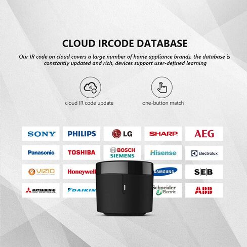 BroadLink RM4 Mini IR Universal Remote Control (2.4 GHz Wi-Fi Only), Smart Home Automation Wi-Fi Infrared Blaster for TV, AC, STB Audio, Works with Alexa, Google Home, IFTTT in Kuwait