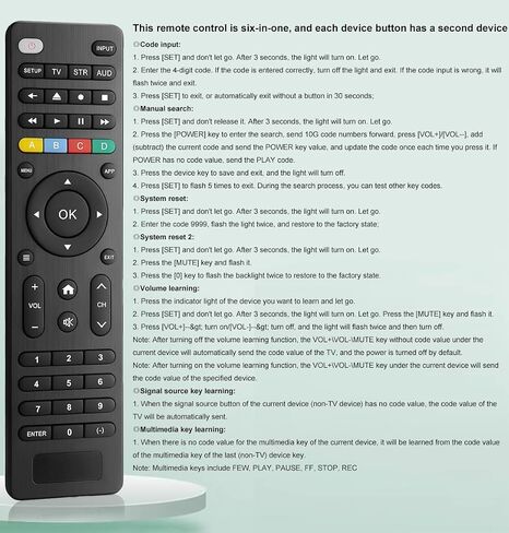 Universal TV Remote Control Compatible with Samsung, LG, Vizio, Sony, Hisense, TCL, Insignia, Toshib, Philips, Sharp and More Brand (NOT Compatible with Rok-Streaming Sticks/Sound Bar, TVs Sticks) in Kuwait