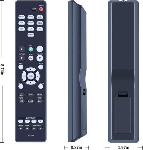 RC-1216 Replacement Remote for Denon AV Receiver AVR-S570BT in Kuwait