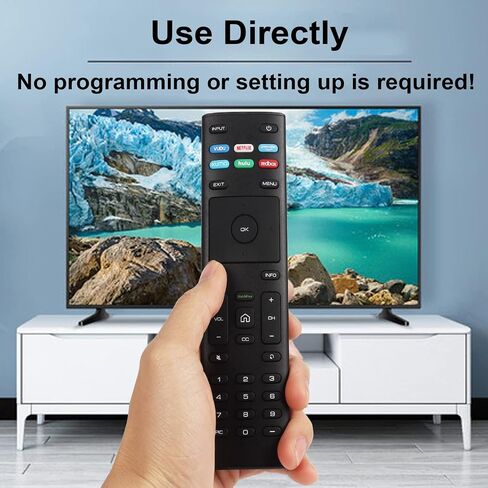 2 Packs XRT136 Replaced Watchfree Remote Control for VIZIO Smart TV D-Series M-Series P-Series V-Series with VUDU Netflix PrimeVideo Xumo Hulu Redbox (with Batteries) in Kuwait