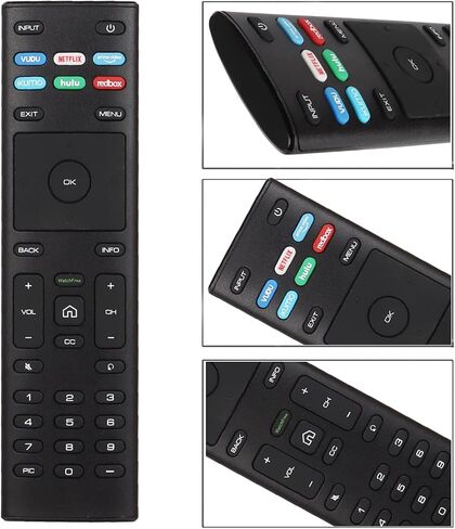 2 Packs XRT136 Replaced Watchfree Remote Control for VIZIO Smart TV D-Series M-Series P-Series V-Series with VUDU Netflix PrimeVideo Xumo Hulu Redbox (with Batteries) in Kuwait