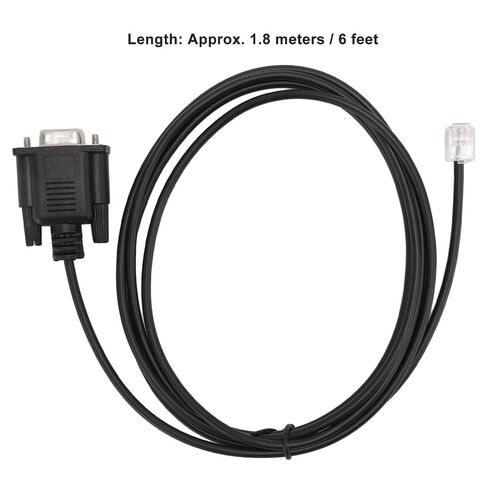 Fabater DB9 RS232 to RJ11 6P4C Serial Console Cable, 6ft, Plug and Play in Kuwait