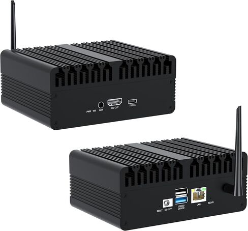 Desktop Computer, Fanless Industrial Mini PC Equipped with Rockchip RK3588 Intelligent Computing chip RK3588S Built-in 8-core ARM, Dual-Band WiFi Bluetooth, HDMI/ VGA Ports, Gigabit LAN, Metal Case in Kuwait