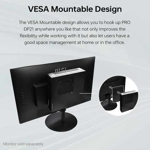 msi PRO DP21 13M Business Mini Desktop, Intel Core i3-13100, 16GB RAM, 256GB SSD, Windows 11 Pro in Kuwait