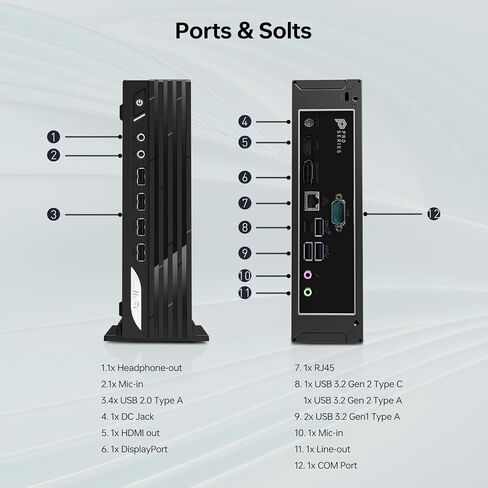 msi PRO DP21 13M Business Mini Desktop, Intel Core i3-13100, 16GB RAM, 256GB SSD, Windows 11 Pro in Kuwait
