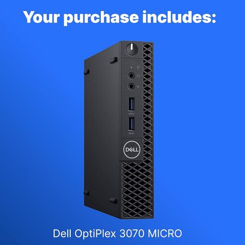 Dell Optiplex 3070 mini pc, Intel Core i5-9500T, 8GB DDR4 RAM, 128GB NVMe SSD, Windows 11 Pro (Renewed) in Kuwait