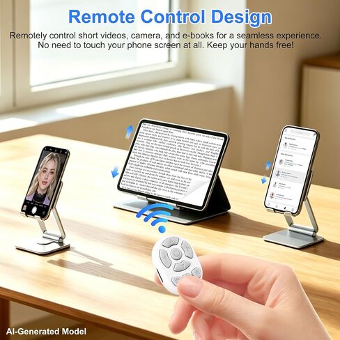 Finger Ring Mouse Mini Wearable Bluetooth Remote Control Scrolling Ring Thumb Mouse Portable Travel Wireless Handheld Air Mouse for Smartphone iPad Tablet for Page Turn Take Photo Watch Video, White in Kuwait