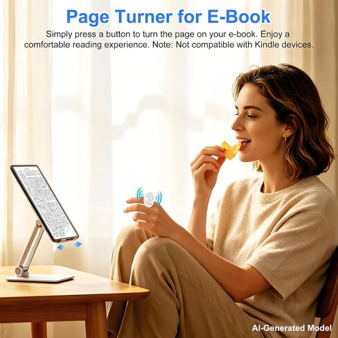 Finger Ring Mouse Mini Wearable Bluetooth Remote Control Scrolling Ring Thumb Mouse Portable Travel Wireless Handheld Air Mouse for Smartphone iPad Tablet for Page Turn Take Photo Watch Video, White in Kuwait