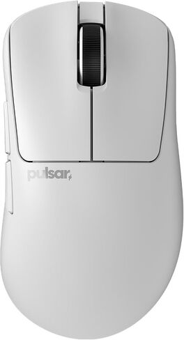 Pulsar Gaming Gears Xlite v4 Wireless Gaming Mouse, Ultra Lightweight 2.04 oz (58g), Ergonomic, Optical Switch, 32000 DPI, 750 IPS, XS-1 Sensor, 8k Compatible (Large, White) (Renewed) in Kuwait