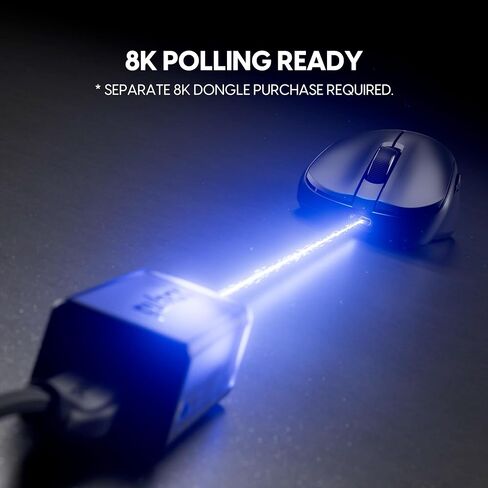 Pulsar Gaming Gears Xlite v4 Wireless Gaming Mouse, Ultra Lightweight 2.04 oz (58g), Ergonomic, Optical Switch, 32000 DPI, 750 IPS, XS-1 Sensor, 8k Compatible (Large, White) (Renewed) in Kuwait