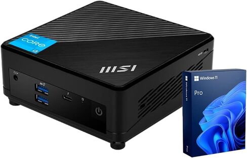 msi Cubi 5 Business Mini Desktop, Intel Core i3-1215U, 8GB RAM, 256GB SSD, Windows 11 Pro, Black in Kuwait