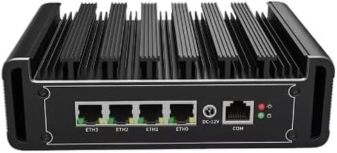 Fanless Mini PC J6412 with 4 lntel i226-V 2.5G LANs,NO RAM NO SSD in Kuwait