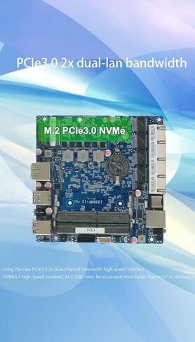 Fanless Mini PC J6412 with 4 lntel i226-V 2.5G LANs,NO RAM NO SSD in Kuwait
