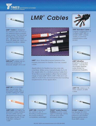 18" Inch Coaxial Assembly Jumper with N-Male to N Female Bulkhead Using Genuine LMR-240 by Times Microwave Systems in Kuwait