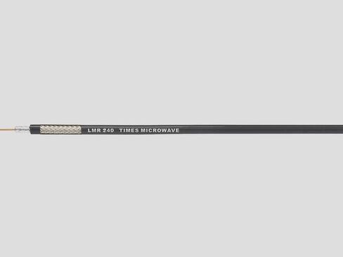 18" Inch Coaxial Assembly Jumper with N-Male to N Female Bulkhead Using Genuine LMR-240 by Times Microwave Systems in Kuwait