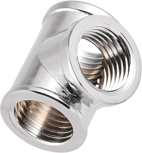 3 Way T Shape Fitting Connector Plated Brass Water Fitting Splitter for in Kuwait