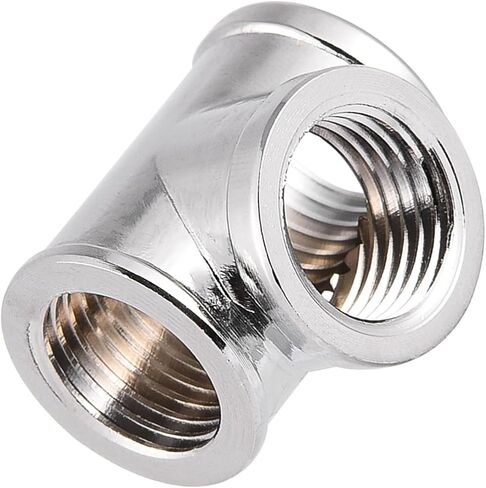 3 Way T Shape Fitting Connector Plated Brass Water Fitting Splitter for in Kuwait
