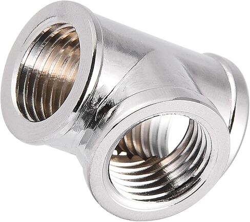 3 Way T Shape Fitting Connector Plated Brass Water Fitting Splitter for in Kuwait