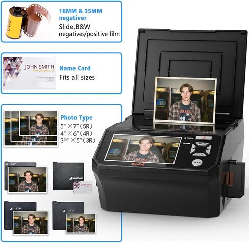 Photo, Slide & Negative Scanner with 5" Large Screen in Kuwait
