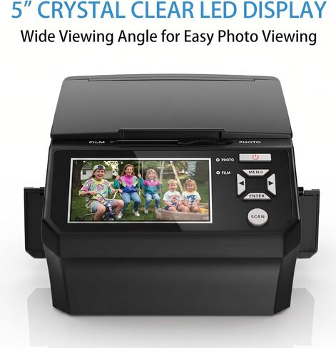Photo, Slide & Negative Scanner with 5" Large Screen in Kuwait