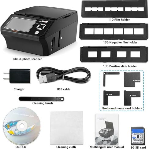 Photo, Slide & Negative Scanner with 5" Large Screen in Kuwait