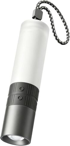 Zoomable LED Flashlight Rechargeable & Lantern, Built-in SOS Alert Flash in Kuwait