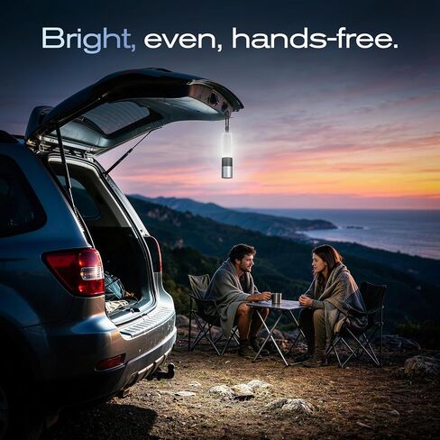 Zoomable LED Flashlight Rechargeable & Lantern, Built-in SOS Alert Flash in Kuwait