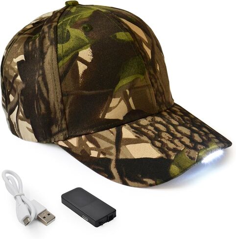 Hands Free Rechargeable LED Baseball Cap Hat for Outdoor Hip Hop Party Holiday in Kuwait