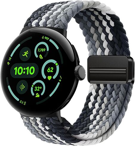 Nylon Braided Bands Compatible with Google Pixel Watch 5/4/3 45mm Men Women in Kuwait