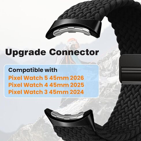 Nylon Braided Bands Compatible with Google Pixel Watch 5/4/3 45mm Men Women in Kuwait