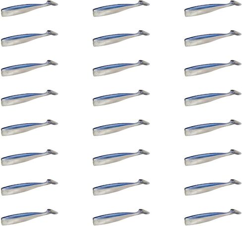 Lunker City Fishing 3.75" Shaker Swimbait 3 Pack Bundle Soft Plastic Bass Walleye Lure with Tail Saltwater Swimming and Wobbling Action Swim Bait, 24 Lures, Made in The USA in Kuwait