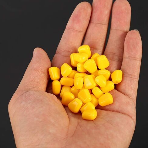 Fishing Lures,Corn Fishing Lures,Artificial Carp Baits,50Pcs/Bag Useful Outdoor Freshwater Soft Artificial Flavor Carp Baits Corn Fishing Lures Fishing+Tackle Colored Corn mais galleggiante mais gall in Kuwait