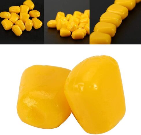 Fishing Lures,Corn Fishing Lures,Artificial Carp Baits,50Pcs/Bag Useful Outdoor Freshwater Soft Artificial Flavor Carp Baits Corn Fishing Lures Fishing+Tackle Colored Corn mais galleggiante mais gall in Kuwait