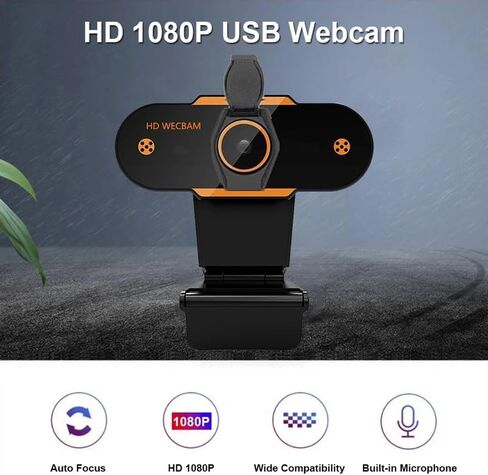 1080P Web Camera Webcam Computer PC with Mic for Video Calling Network Teaching Office Meeting in Kuwait