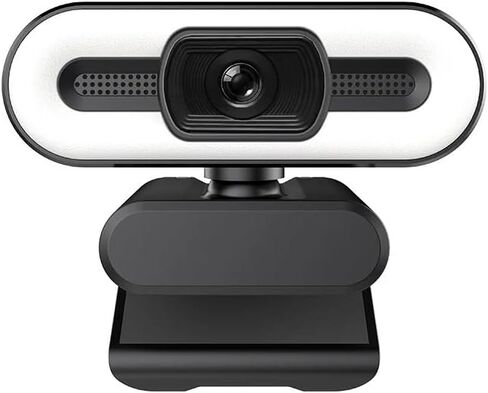 Webcam Fill Light Web Camera with Microphone Live Broadcast Computer PC Cam in Kuwait