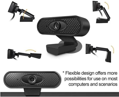 Webcam 1080P Full Web Camera with Built-in Microphone Plug Cam for PC Computer Laptop Desktop in Kuwait