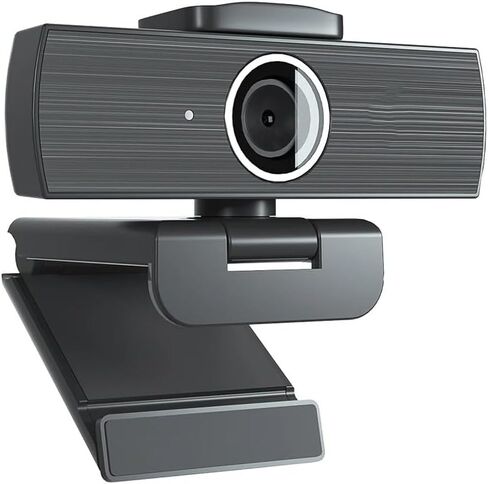 Webcam 4k with Microphone Web Cam for PC Computer Laptop Stream Video with Cover in Kuwait