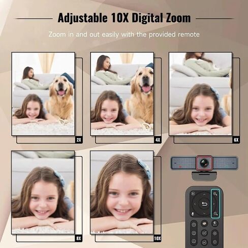 4K 3.0 Webcam Wide Angle Computer Camera for Laptops Meetings Conferences Live Streaming in Kuwait
