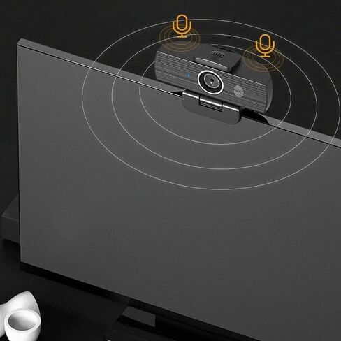 Webcam 4k with Microphone Web Cam for PC Computer Laptop Stream Video with Cover in Kuwait