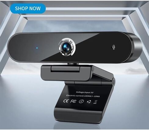 Webcam 4K Plug Play Mini Cam Pc Noise Reduction Dialogue Camera for Laptop Conference in Kuwait