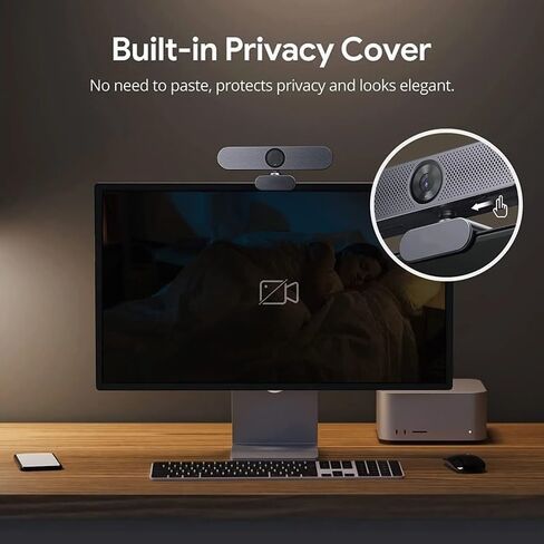 4K Webcam Web Camera with Mics Remote Control Webcamera for Zoom Teams PC Laptop Desktop in Kuwait