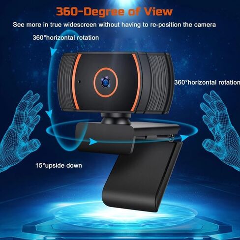 2K Webcam 1080P for PC Web Camera Cam Online with Microphone Webcan for Computer in Kuwait