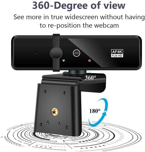 Webcam 4K Full Camera with Microphone 30fps Web Cam for PC Laptop Video Shooting Webcamera in Kuwait