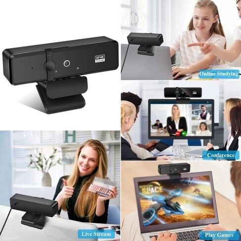 Webcam 4K Full Camera with Microphone 30fps Web Cam for PC Laptop Video Shooting Webcamera in Kuwait