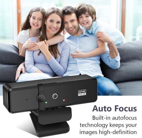 Webcam 4K Full Camera with Microphone 30fps Web Cam for PC Laptop Video Shooting Webcamera in Kuwait