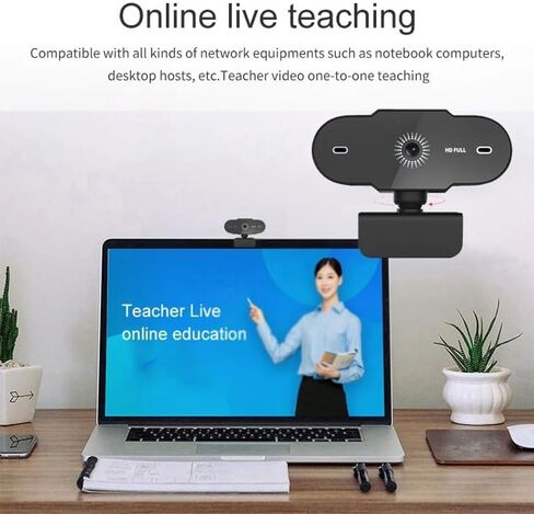 Webcam 1080p 4k Mini Pc Camera Professional Web Cam with Microphone 60fps for Computer Office Game in Kuwait