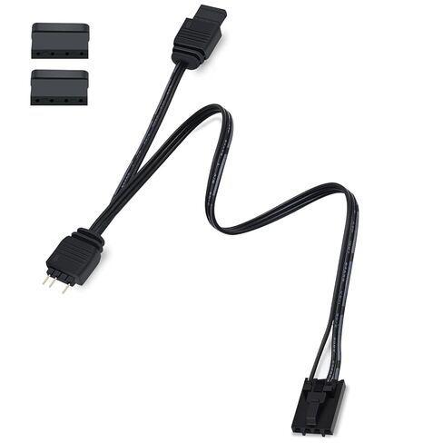 COMeap 4 Pin RGB Adapter for Corsair Commander Core and iCUE Commander CORE XT, 1 to 4 ARGB Splitter Extension Cable Connect to 5V 3-Pin ARGB Devices 19-in in Kuwait