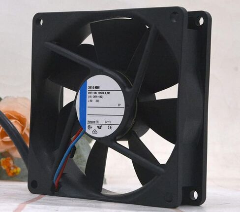 for 3414 NHH 24V 135MA 3.2W 3500RPM 60CFM 90X90X25MM 2-Wire Cooling Fan in Kuwait