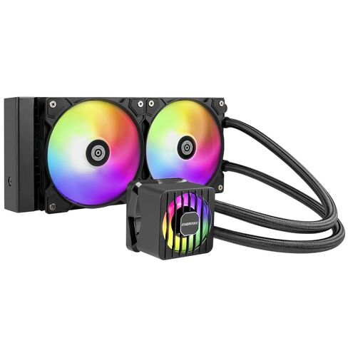 ENERMAX LIQMAXFLO 420mm A-RGB AIO CPU Liquid Cooler - High Performance Pump up to 3000RPM, 38mm Thick Radiator, 60mm VRM Fan, Pressure-Optimized Silent 140mm FDB PWM Fan, Intel LGA1700/AMD AM5 Ready in Kuwait